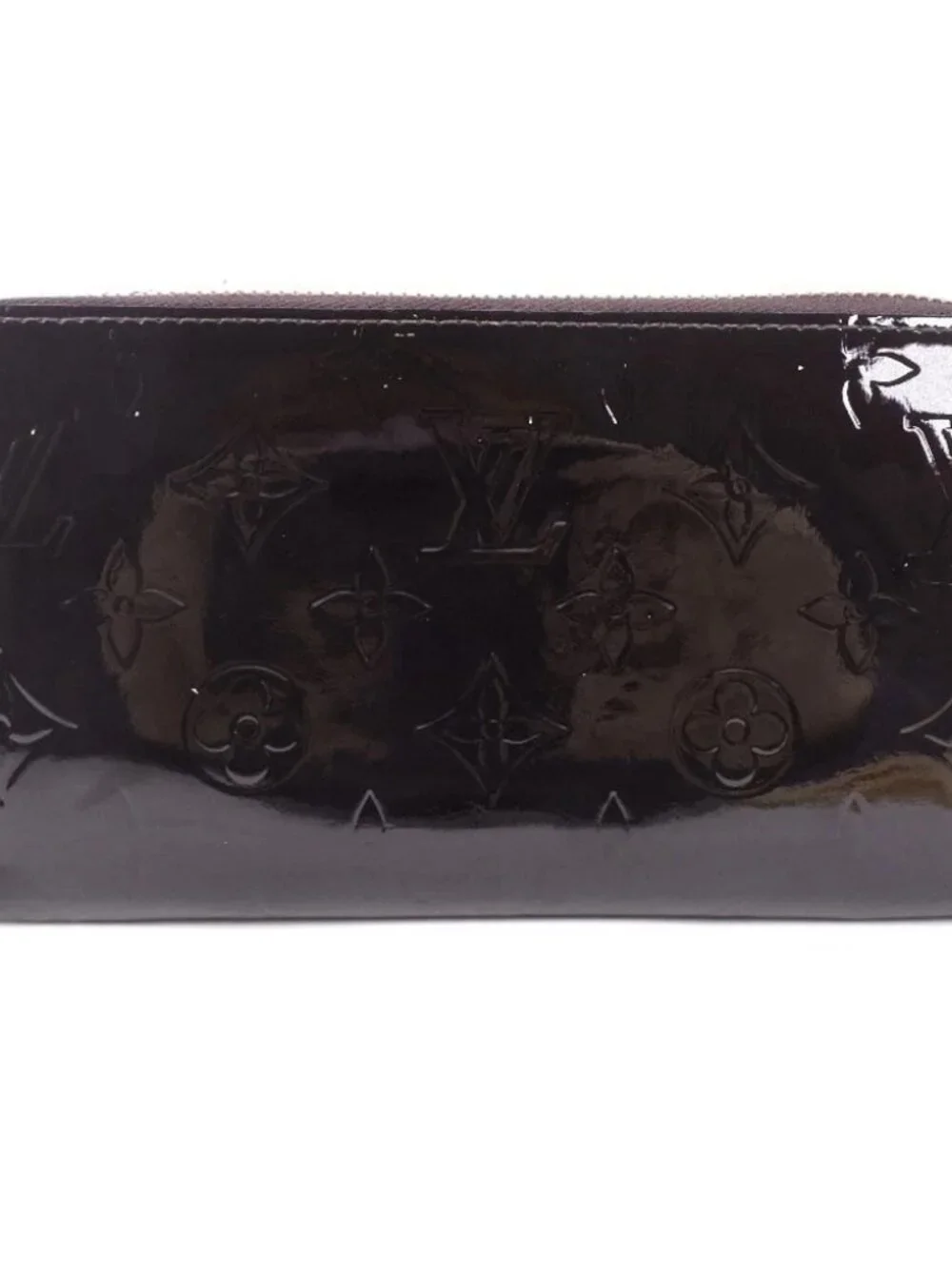 LOUIS VUITTON Zippy wallet Purse Zip Around Amarrant wine-red